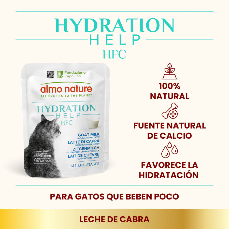 50 g Almo Nature HFC Hydration Help Leche de Cabra sobre para gatos, , large Imagen numero 2